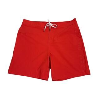 Vineyard Vines Performance Bathing Suit Red Drawstring Swim Trunks Size Men's 36
